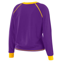 WEAR by Erin Andrews Women's Tie-Front Long Sleeve T-Shirt - Minnesota Vikings