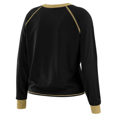 WEAR by Erin Andrews Women's Tie-Front Long Sleeve T-Shirt - New Orleans Saints