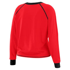WEAR by Erin Andrews Women's Tie-Front Long Sleeve T-Shirt - San Francisco 49ers
