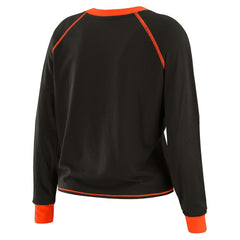 WEAR by Erin Andrews Women's Tie-Front Long Sleeve T-Shirt - Cincinnati Bengals