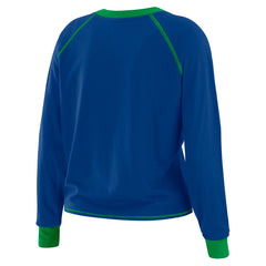 WEAR by Erin Andrews Women's Tie-Front Long Sleeve T-Shirt - Seattle Seahawks