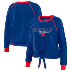 WEAR by Erin Andrews Women's Tie-Front Long Sleeve T-Shirt - Buffalo Bills