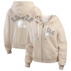 WEAR by Erin Andrews Women's Tonal Full-Zip Hoodie - Cleveland Browns