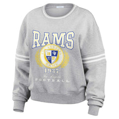 WEAR by Erin Andrews Women's Cropped Pullover Sweatshirt - Los Angeles Rams