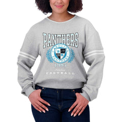 WEAR by Erin Andrews Women's Cropped Pullover Sweatshirt - Carolina Panthers