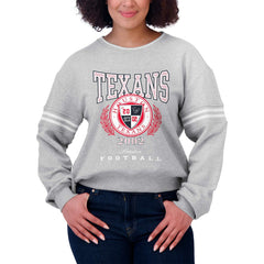 WEAR by Erin Andrews Women's Cropped Pullover Sweatshirt - Houston Texans