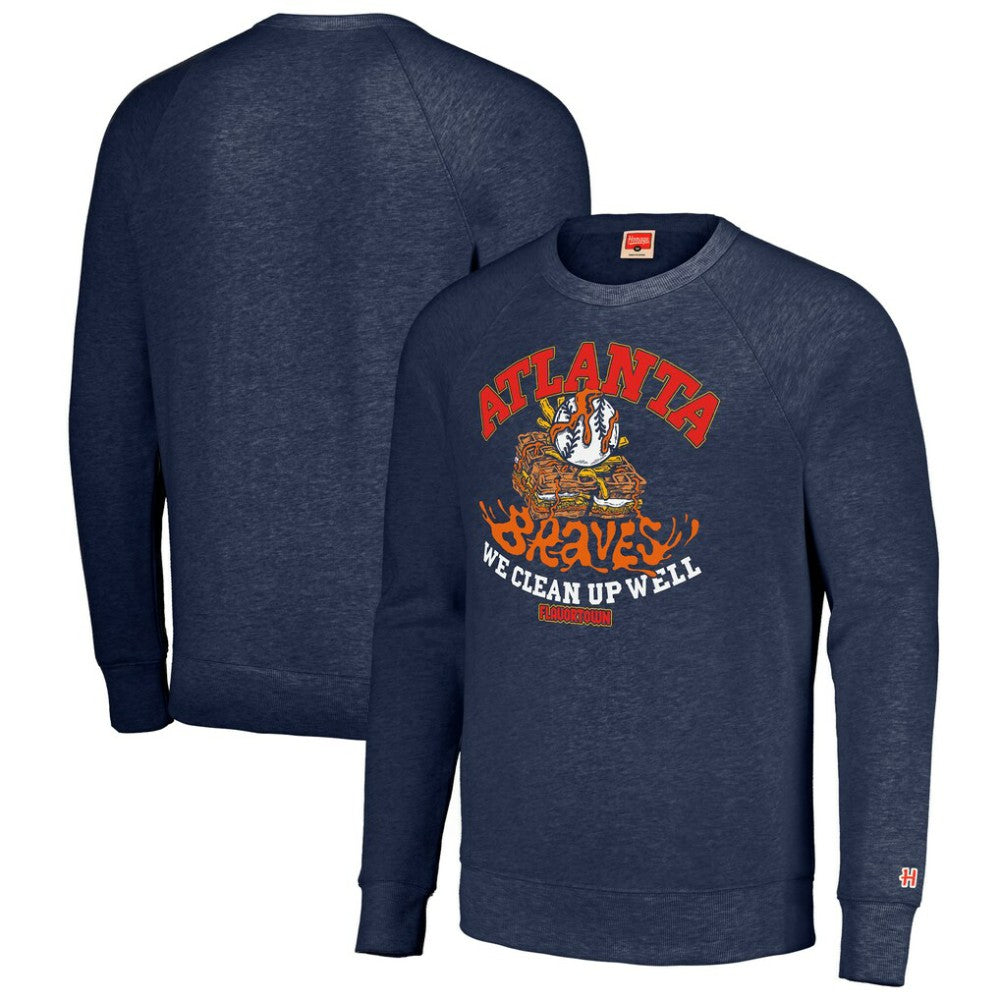 MLB Atlanta Braves MLB x Guy Fieri’s Flavortown Unisex Tri-Blend Pullover Sweatshirt