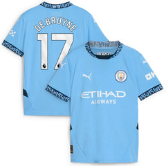 Kevin De Bruyne Manchester City Youth 2024/25 Home Replica Player Jersey - Puma Light Blue