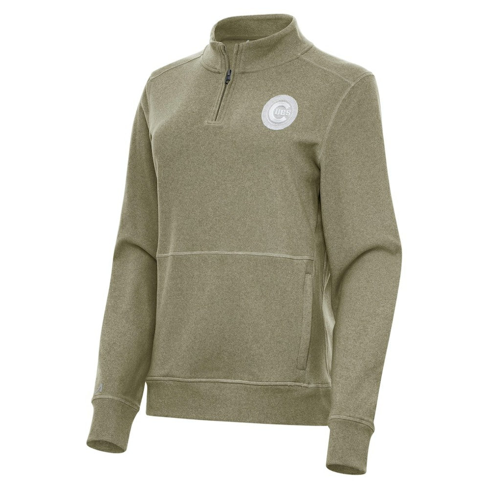 MLB Chicago Cubs Antigua Women's Crush Quarter-Zip Jacket