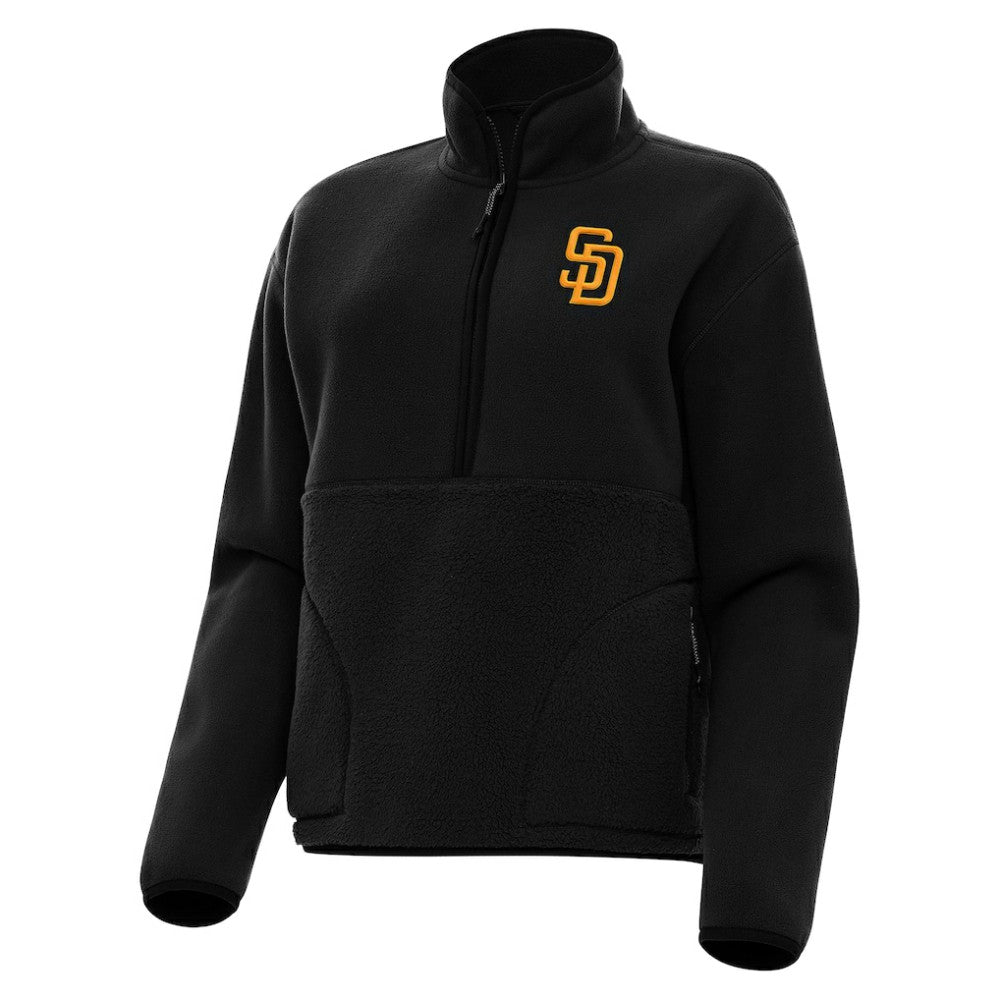MLB San Diego Padres Antigua Women's Figure Half-Zip Sweatshirt