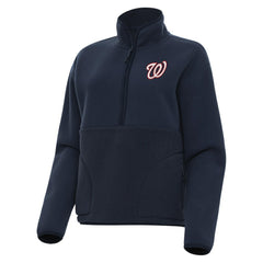 MLB Washington Nationals Antigua Women's Figure Half-Zip Sweatshirt