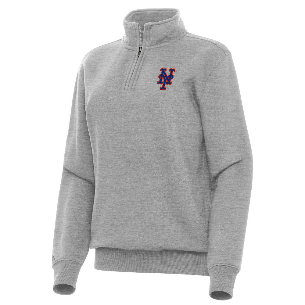 MLB New York Mets Antigua Women's Victory Quarter-Zip Sweatshirt
