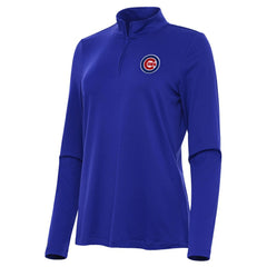 MLB Chicago Cubs Antigua Women's Reprocess Quarter-Zip Top - Royal