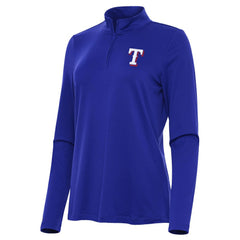 MLB Texas Rangers Antigua Women's Reprocess Quarter-Zip Top - Royal