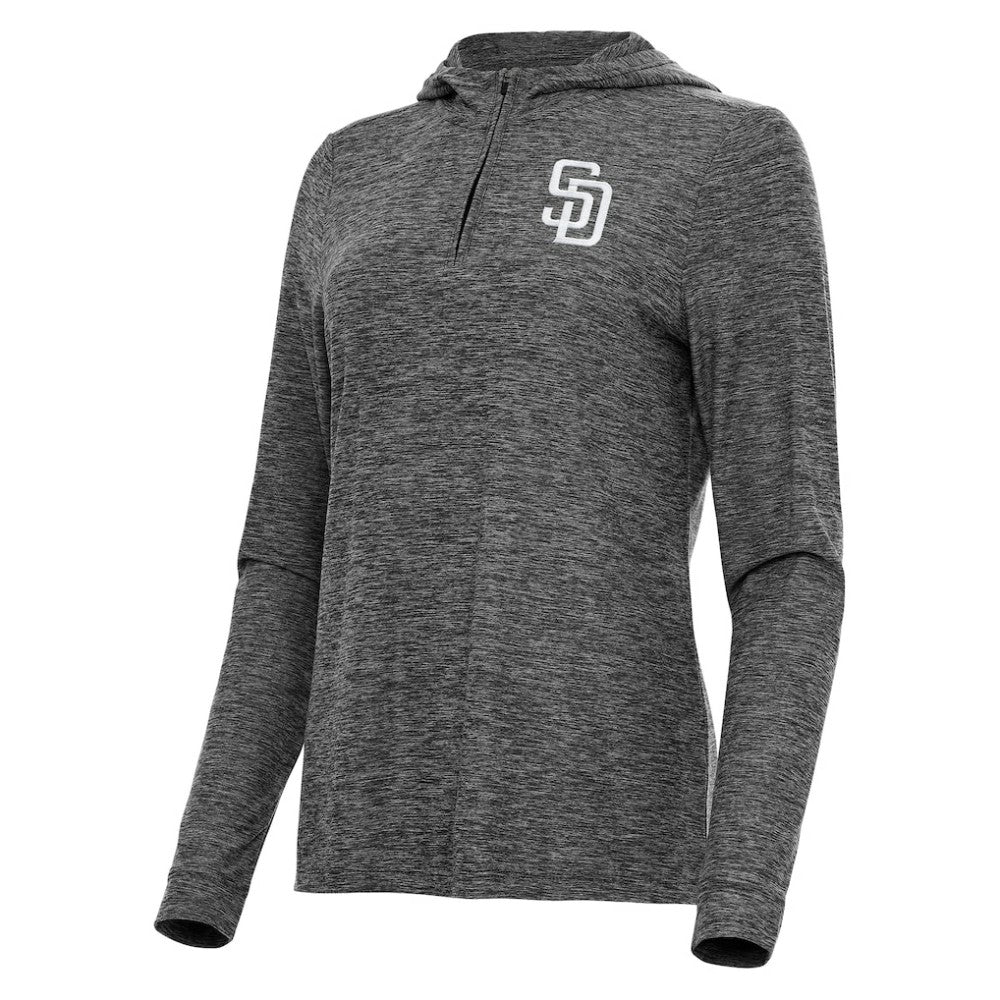 MLB San Diego Padres Antigua Women's Daybreak Quarter-Zip Hoodie