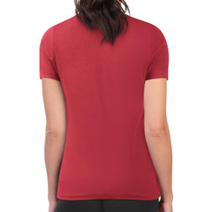 MLB Cincinnati Reds G-III 4Her by Carl Banks Women's Super-Slim Fit Lightweight Leopard Heart T-Shirt