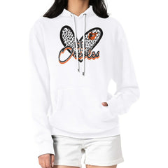 MLB Baltimore Orioles G-III 4Her by Carl Banks Women's Leopard Heart Pullover Hoodie