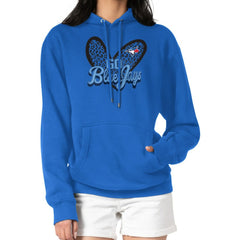 MLB Toronto Blue Jays G-III 4Her by Carl Banks Women's Leopard Heart Pullover Hoodie