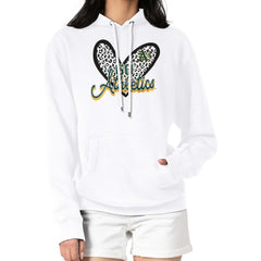 MLB Athletics G-III 4Her by Carl Banks Women's Leopard Heart Pullover Hoodie