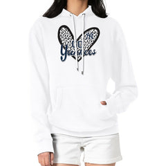 MLB New York Yankees G-III 4Her by Carl Banks Women's Leopard Heart Pullover Hoodie