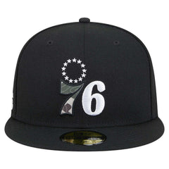 NBA Philadelphia 76ers Camo Print UV 59FIFTY Fitted Hat