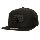 NHL Black Philadelphia Flyers Mitchell & Ness Soul Strike Pearl Tonal Snapback Hat
