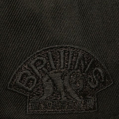 NHL Black Boston Bruins Mitchell & Ness Soul Strike Pearl Tonal Snapback Hat