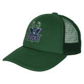 NBA Milwaukee Bucks Youth Core Evergreen Trucker Adjustable Hat