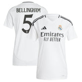 Jude Bellingham Real Madrid Women's 2024/25 Home Replica Player Jersey - Adidas White