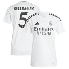 Jude Bellingham Real Madrid Women's 2024/25 Home Replica Player Jersey - Adidas White