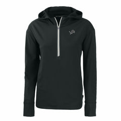 Cutter & Buck Women's Daybreak Eco Recycled Half-Zip Hoodie - Detroit Lions