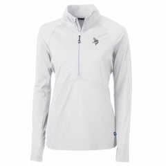 Cutter & Buck Women's Adapt Eco Knit Stretch Recycled Half-Zip Pullover Top - Minnesota Vikings