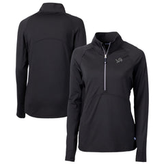 Cutter & Buck Women's Adapt Eco Knit Stretch Recycled Half-Zip Pullover Top - Detroit Lions