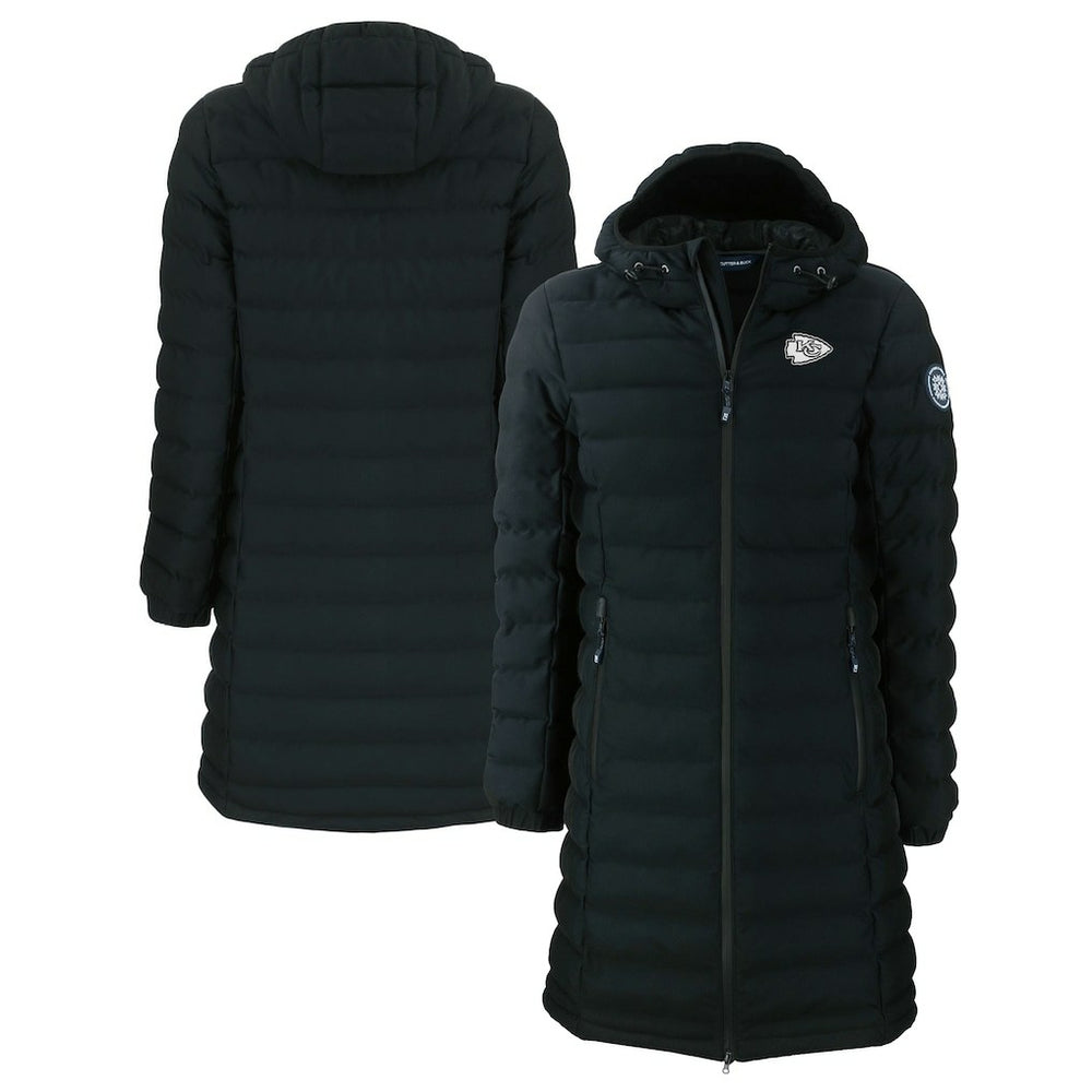 Cutter & Buck Women's Mission Ridge Repreve Eco Insulated Full-Zip Hoodie Long Puffer Jacket - Kansas City Chiefs