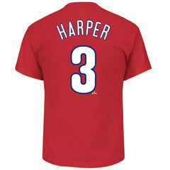 MLB Bryce Harper Philadelphia Phillies Fanatics Big & Tall Name & Number T-Shirt