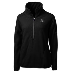 Cutter & Buck Women's Cascade Eco Sherpa Fleece Half-Zip Jacket - Minnesota Vikings