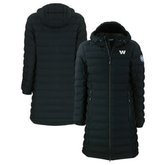 Cutter & Buck Women's Mission Ridge Repreve Eco Insulated Full-Zip Hoodie Long Puffer Jacket - Washington Commanders
