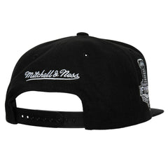 NHL Black Tampa Bay Lightning Mitchell & Ness Core Top Spot Snapback Hat