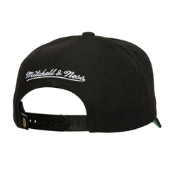 NHL Black Boston Bruins Mitchell & Ness Soul Strike Neon Logo Pro Crown Adjustable Hat
