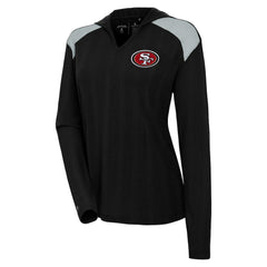 Antigua Women's Opulent Long Sleeve Hoodie T-Shirt - San Francisco 49ers