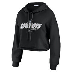 WEAR by Erin Andrews Women's Prime Cropped Pullover Hoodie - Dallas Cowboys