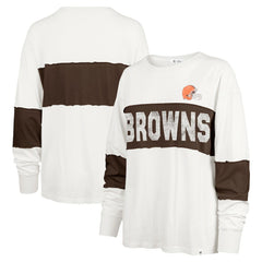 '47 Women's Clubhouse Pride Taylor Long Sleeve T-Shirt - Cleveland Browns