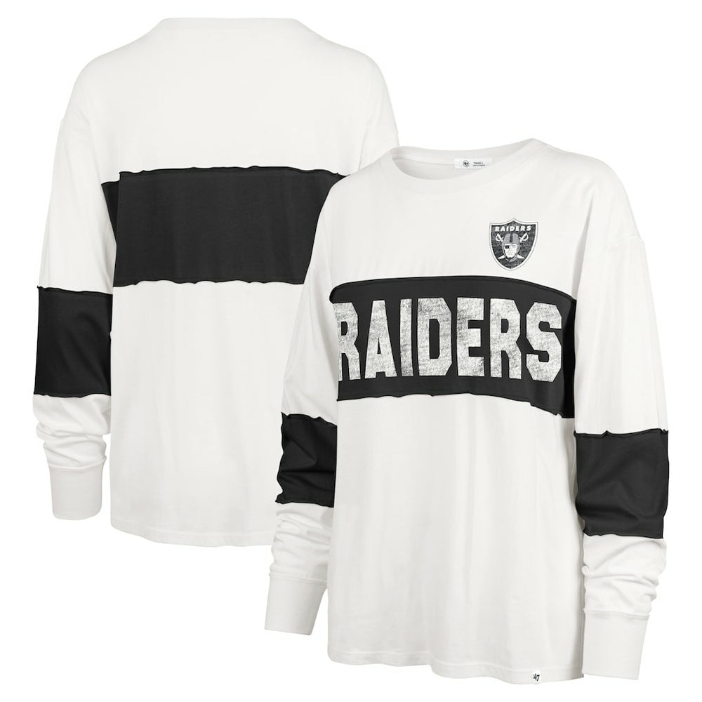 '47 Women's Clubhouse Pride Taylor Long Sleeve T-Shirt - Las Vegas Raiders