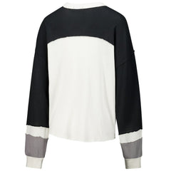 '47 Women's Double Header Curve Raglan Long Sleeve Crop Top - Jacksonville Jaguars