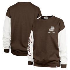 '47 Women's Double Header Rise Andie Pullover Sweatshirt - Cleveland Browns