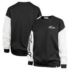 '47 Women's Double Header Rise Andie Pullover Sweatshirt - Baltimore Ravens