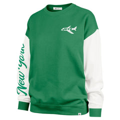 '47 Women's Double Header Rise Andie Pullover Sweatshirt - New York Jets