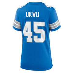 Isaac Ukwu Women's Game Jersey - Detroit Lions