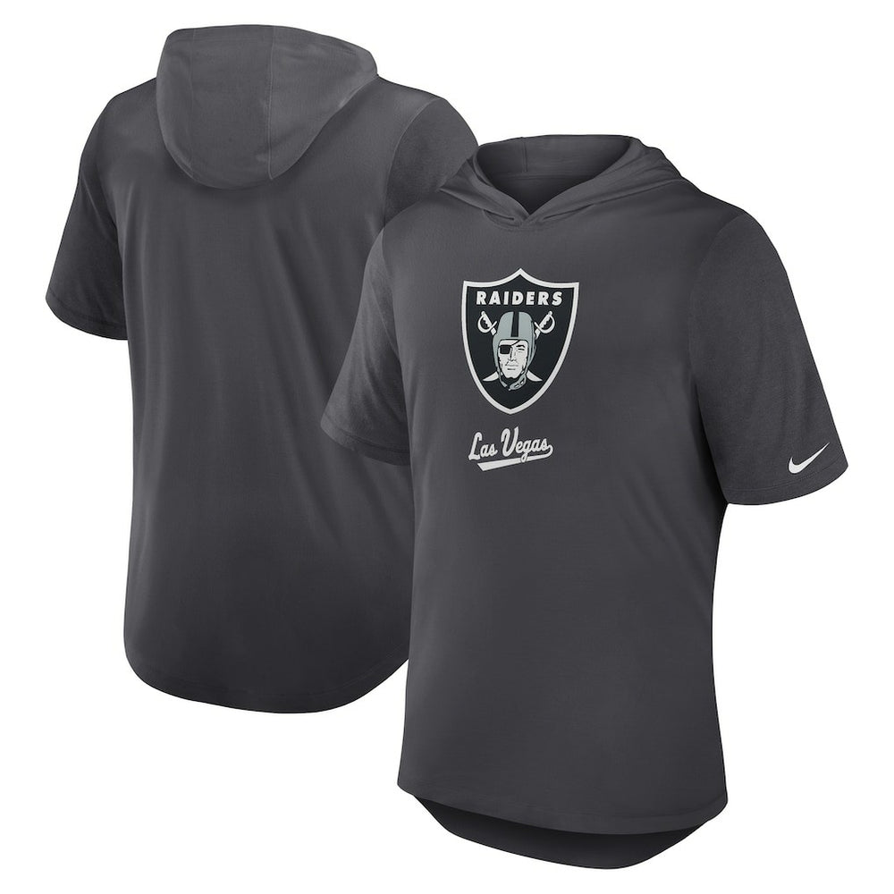 Tri-Blend Performance Hoodie T-Shirt - Las Vegas Raiders