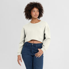Women's Studio Tri-Blend Cropped Pullover Sweatshirt - Pittsburgh Steelers